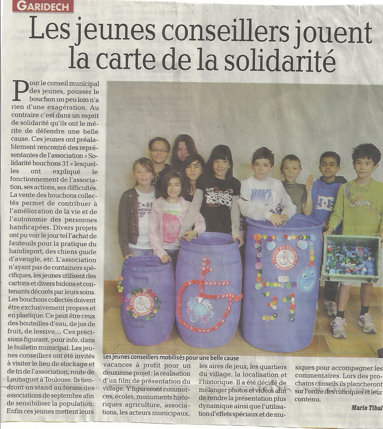 Lire l'article sur le site Internet de la mairie de Garidech