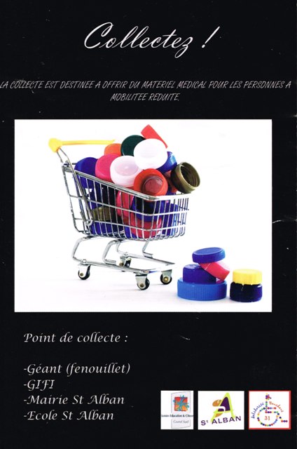 flyer avec points de collecte autour de St Alban